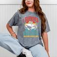 I Survived My Bachelor's Degree Party Bachelor Graduation Mineral Wash Tshirts Mineral Gray