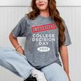 I Survived College Decision Day Graduation Class Of 25 Mineral Wash Tshirts Mineral Gray