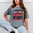 I Survived My Girlfriend's Juris Doctor Degree Graduation Mineral Wash Tshirts Mineral Gray