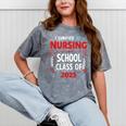 I Survived Nursing School Class Of 2025 Nurse Graduation Mineral Wash Tshirts Mineral Gray
