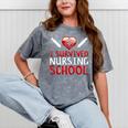 I Survived Nursing School Graduation Cool Mineral Wash Tshirts Mineral Gray