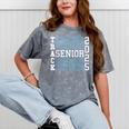Track Senior Night Track Senior 2025 Graduation 50 Mineral Wash Tshirts Mineral Gray