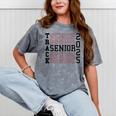 Track Senior Night Track Senior 2025 Graduation 60 Mineral Wash Tshirts Mineral Gray