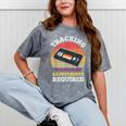 Tracking Adjustments Required Nostalgia VHS Retro Tape Mineral Wash Tshirts Mineral Gray