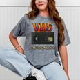 VHS Tape Nostalgia Old School Technology Humor Mineral Wash Tshirts Mineral Gray