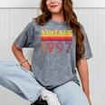 Vintage 1997 Retro Style 90's Born Nostalgia Vibes Birthday Mineral Wash Tshirts Mineral Gray