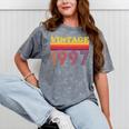 Vintage 1997 Retro Style 90's Born Nostalgia Vibes Birthday Premium Tri-Blend Mineral Wash Tshirts Mineral Gray