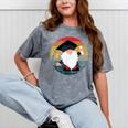 Vintage Graduation Gnome Mineral Wash Tshirts Mineral Gray