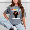 Women HBCU Grad 2025 College Graduation Apparel Mineral Wash Tshirts Mineral Gray