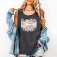Barely Tolerable Book Floral Bookworm Lover Bookish Premium Comfort Colors Tank Top Pepper