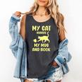 My Cat Guards My Mug And Book Humor Cats Premium Tri-Blend Comfort Colors Tank Top Pepper My Cat Guards My Mug And Book Humor Cats Premium Tri-Blend Comfort Colors Tank Top Pepper