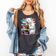 Cute Polar Bear Is Reading a Book Reading Polar Bear Comfort Colors Tank Top Pepper
