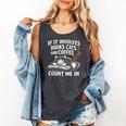 If It Involves Cats Books Coffee Introvert Pet Lover Comfort Colors Tank Top Pepper