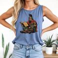 Attila The Hun Reading A Book Comfort Colors Tank Top Blue Jean