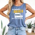 Awesome Bookmobile Driver What's Your Superpower Book Wagon Comfort Colors Tank Top Blue Jean
