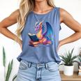 Bookworm Book Lover Women Girls Dragon Reading Comfort Colors Tank Top Blue Jean Bookworm Book Lover Women Girls Dragon Reading Comfort Colors Tank Top Blue Jean