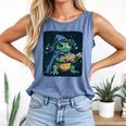 Cool Magical Book With Wizard Turtle For Adults And Kids Comfort Colors Tank Top Blue Jean Cool Magical Book With Wizard Turtle For Adults And Kids Comfort Colors Tank Top Blue Jean