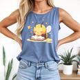 Cute Bee Reading Book Teacher Student Reader Graphic For Men Women Kids Comfort Colors Tank Top Blue Jean