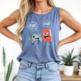 Gamer Book Lover Girl Women Bookworm Video Gaming Daughter Comfort Colors Tank Top Blue Jean
