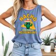 Nacho Average Accountant Accounting Book Keeper Joke Comfort Colors Tank Top Blue Jean