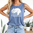 Polar Bear Reading Book Pajama Sleep Comfort Colors Tank Top Blue Jean Polar Bear Reading Book Pajama Sleep Comfort Colors Tank Top Blue Jean