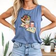 Read Books Drink Coffee For Women Comfort Colors Tank Top Blue Jean