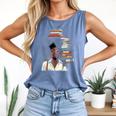 Women's Education Is Freedom Teacher Books Black History Month Comfort Colors Tank Top Blue Jean