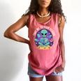 Alien Reader Reading Teacher Librarian Book Lover Comfort Colors Tank Top Watermelon