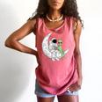 Astronaut Reading Book To Alien Moon Space Book Lover Men Comfort Colors Tank Top Watermelon