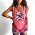 All Booked For Valentine's Teacher Coquette Bow Coffee Book Comfort Colors Tank Top Watermelon