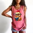 Chicken Reading a Book Farm Animal Chick Comfort Colors Tank Top Watermelon