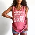 Easily Distracted By Cats And Books Reading Apparel Comfort Colors Tank Top Watermelon Easily Distracted By Cats And Books Reading Apparel Comfort Colors Tank Top Watermelon