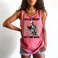 Life Is Short Buy The Book Skeleton Book Lover Reading Comfort Colors Tank Top Watermelon