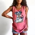 Nerdy Schnauzer Dog Book Lover Glasses Cute Pet For Men Women Kids Comfort Colors Tank Top Watermelon