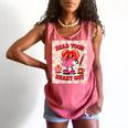 Women's Read Your Heart Out Groovy Bookish Valentine Day Women Girls Comfort Colors Tank Top Watermelon