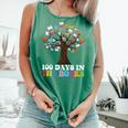 100 Days In The Books Reading Teacher 100th Day Of School Premium Tri-Blend Comfort Colors Tank Top Violet