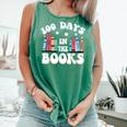 100 Days In The Books School Reading Celebration Comfort Colors Tank Top Violet