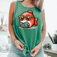 Adorable Book Lover Salmon With Reading Glasses Cute Comfort Colors Tank Top Violet Adorable Book Lover Salmon With Reading Glasses Cute Comfort Colors Tank Top Violet