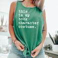 This Is My Book Character Costume Halloween Kid Adult Comfort Colors Tank Top Violet This Is My Book Character Costume Halloween Kid Adult Comfort Colors Tank Top Violet
