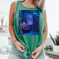 Book Library Bookshelf Armchair Window Pattern Print Comfort Colors Tank Top Violet