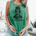Book Lover Bent Over a Book Comfort Colors Tank Top Violet