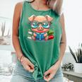 Book Lover Reading Pig Comfort Colors Tank Top Violet Book Lover Reading Pig Comfort Colors Tank Top Violet