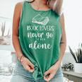 Book Lovers Never Go To Bed Alone Bibliophile Humor Comfort Colors Tank Top Violet