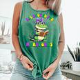 All Booked For Mardi Gras Crocodile Reading Book Teacher Comfort Colors Tank Top Violet All Booked For Mardi Gras Crocodile Reading Book Teacher Comfort Colors Tank Top Violet