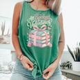 All Booked For Valentines Stacked Books Comfort Colors Tank Top Violet All Booked For Valentines Stacked Books Comfort Colors Tank Top Violet