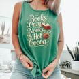 Books Cozy Nooks Hot Cocoa Winter Reading Warmth Comfort Comfort Colors Tank Top Violet