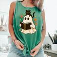 Books Ghost Reading Book Halloween Library Cat Fall Comfort Colors Tank Top Violet Books Ghost Reading Book Halloween Library Cat Fall Comfort Colors Tank Top Violet