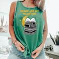 Books Are My Valentine Cute Book Lover Valentine's Day Comfort Colors Tank Top Violet