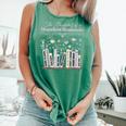 The Bookshelf Of a Hopeless Romantic Rom-Com Reading Bookish Comfort Colors Tank Top Violet