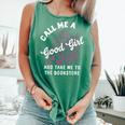 Call Me A Good Girl Take Me To The Bookstore Spicy Books Comfort Colors Tank Top Violet